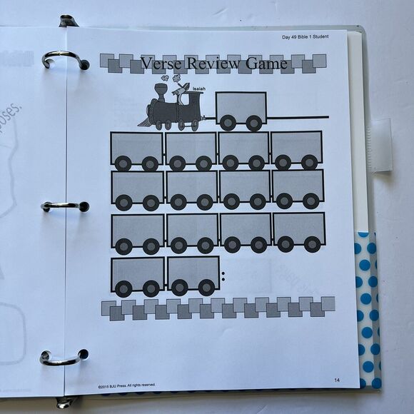 BJU Press Bible Truths 1 A Fathers Care Student Handouts Homeschool Curriculum - Picture 8 of 14
